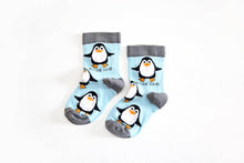 Load image into Gallery viewer, Kids Bamboo Socks- Penguins ( Single Pair) Age 3-5yrs | UK Size Kids 6-9