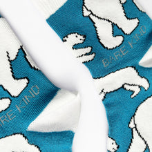 Load image into Gallery viewer, Kids Bamboo Socks- Polar Bear ( Single Pair) Age 3-5yrs | UK Size Kids 6-9