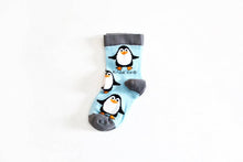 Load image into Gallery viewer, Kids Bamboo Socks- Penguins ( Single Pair) Age 3-5yrs | UK Size Kids 6-9