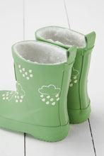 Load image into Gallery viewer, Olive Green Colour-Changing Kids Wellies
