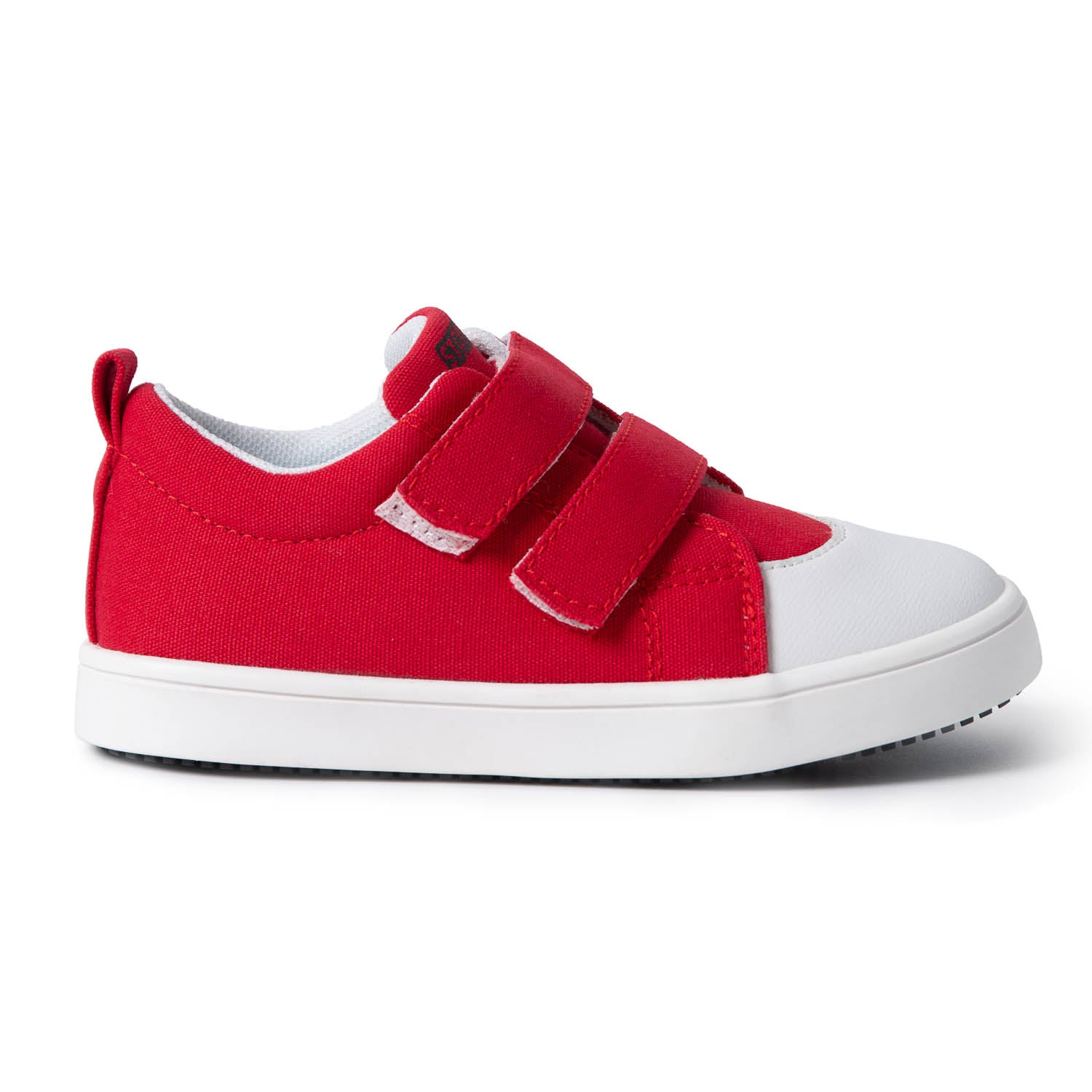 Red Canvas Kids' Trainers – Stomperz - Main Image