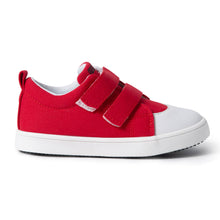 Load image into Gallery viewer, Red Canvas Kids' Trainers