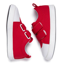 Load image into Gallery viewer, Red Canvas Kids' Trainers