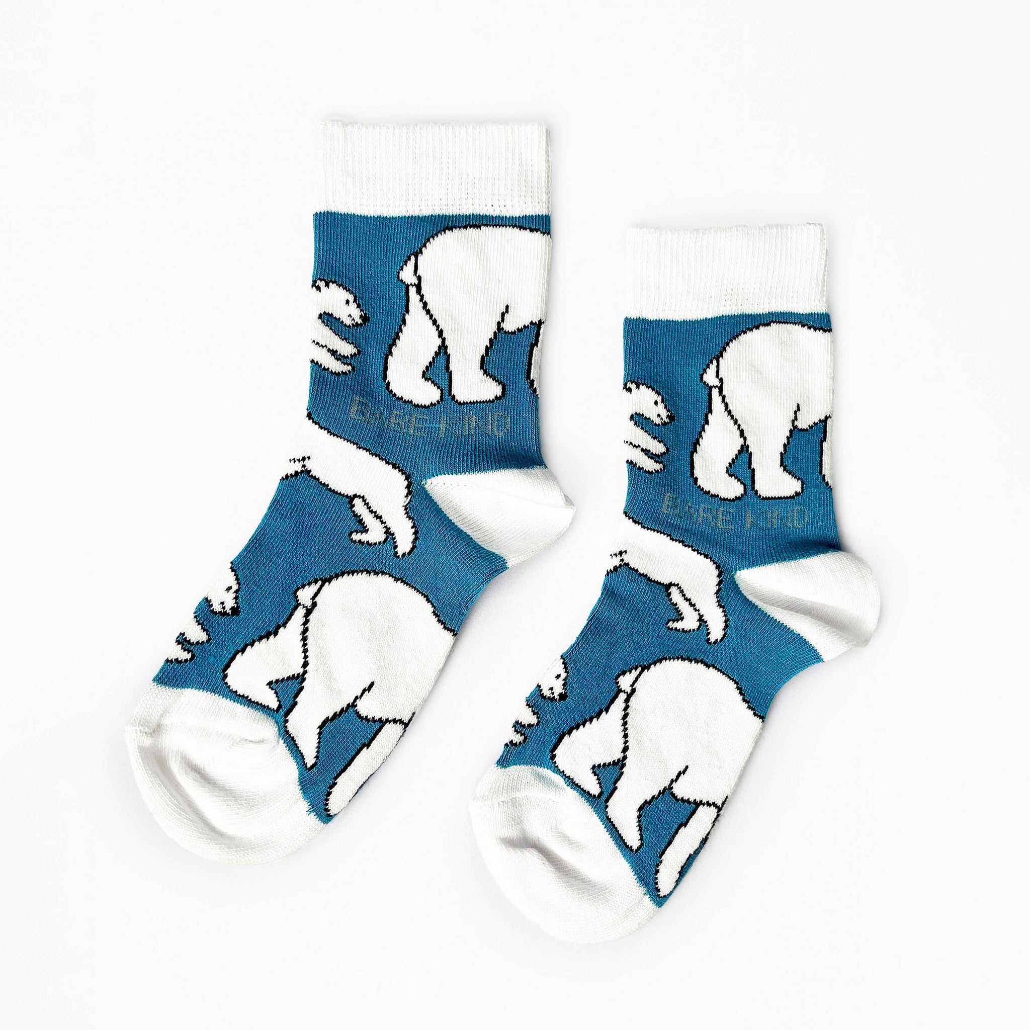 Kids Bamboo Socks- Polar Bear Single Pair) Age 3-5yrs UK Size Kids 6-9